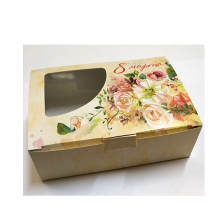 Подарочная коробка "8 марта с розами"