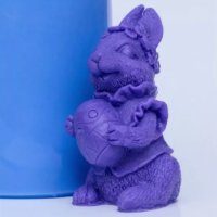 Сильконовая форма "Пасхальный кролик" 3D 