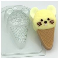Форма для мыла "Мороженое-мышка" 