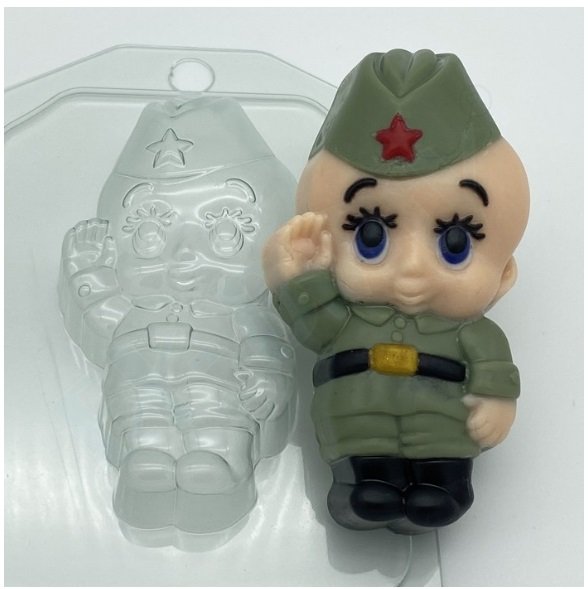 Форма для мыла "Малыш солдат" 