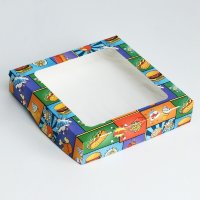 Коробка подарочная "Pop art", 20 х 20 х 4 см